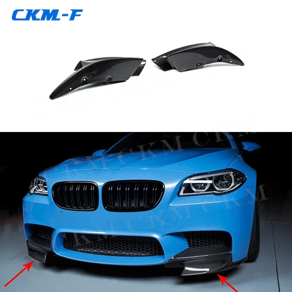 

Carbon Fiber Front Lip Splitters Aprons for BMW 5 Series F10 M5 Bumper 2011-2017 FRP Head Chin Flap Cupwings Car Styling