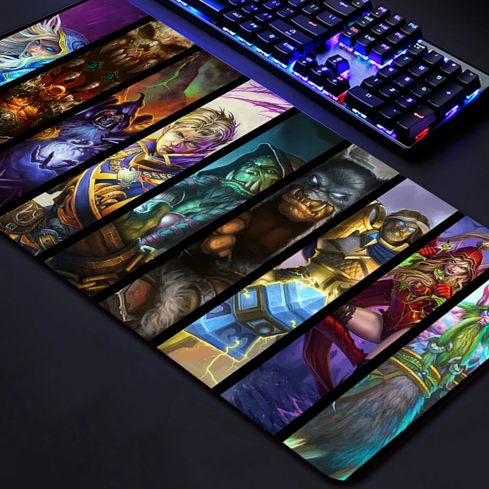 Mouse Pad Gamer Custom HD Computer Desk Mats Keyboard Pad Hearthstone Heroes of Warcraft Natural Rubber Carpet Table Mat