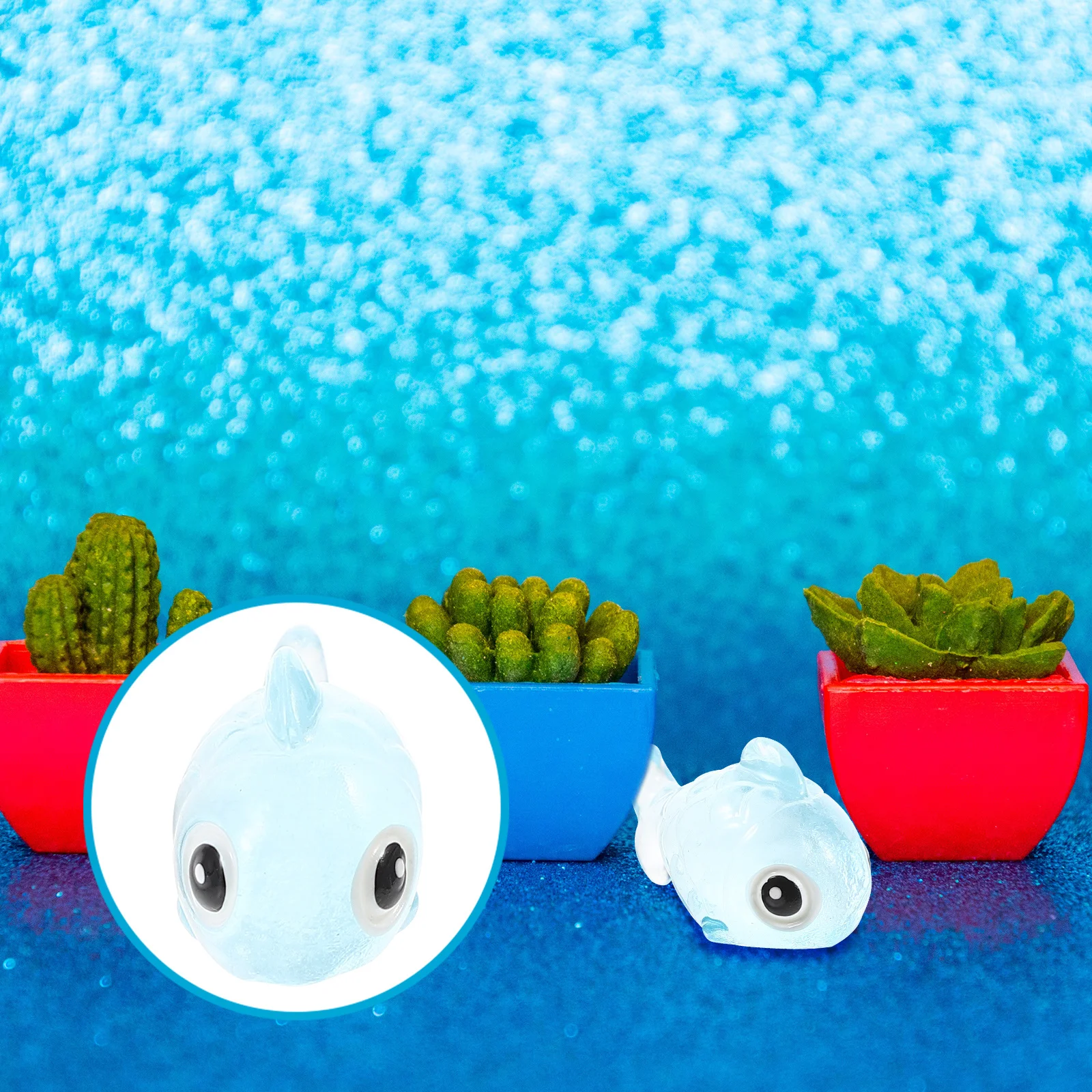 12pcs Luminous Mini Resin Fish Mini Resin Ornament For Succulent Decor Micro Landscape Garden Tiny Fish