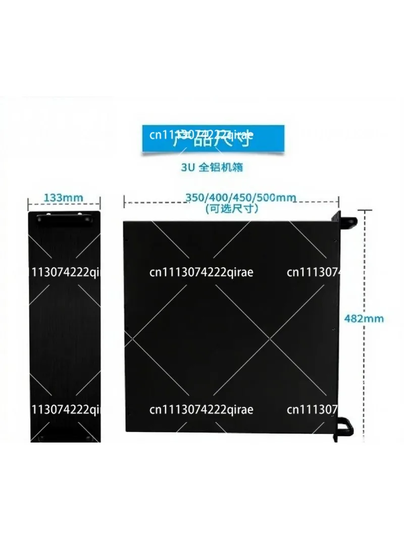 Liner 3U/4U Aluminum Alloy Chassis Customizable Depth 300-600MM Industrial Enclosure