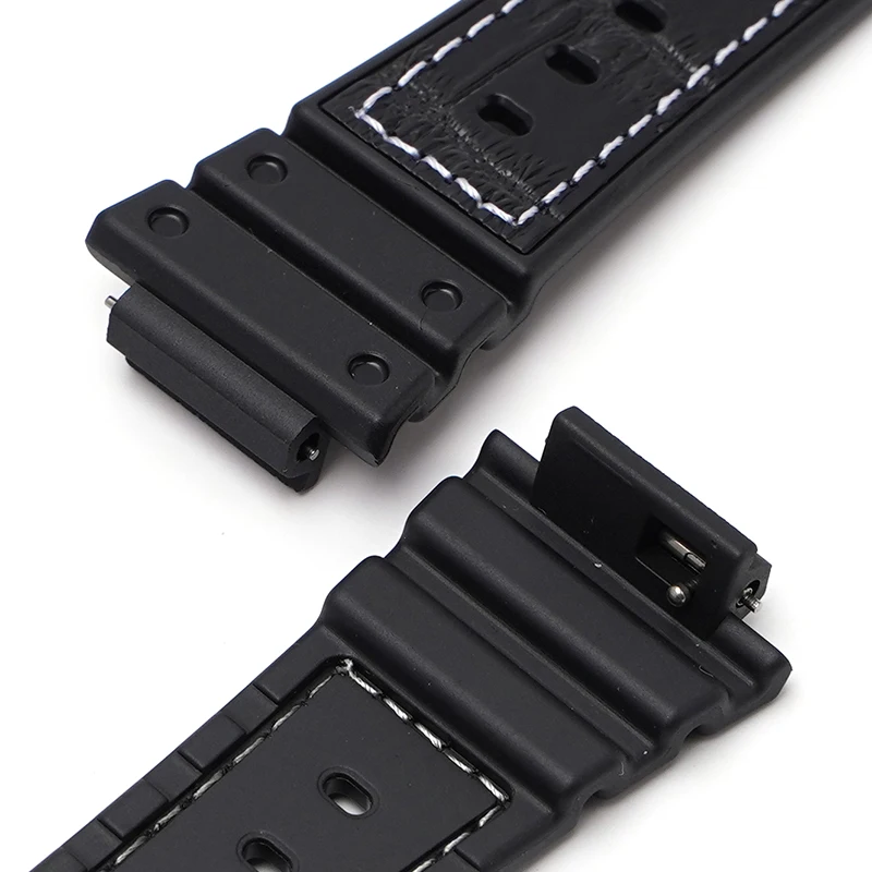 Strap + Case For Casio GA-2100/2110 Replace Watchband Silicone Leather WristBand Strap Quick Release Band Accessories With Tool