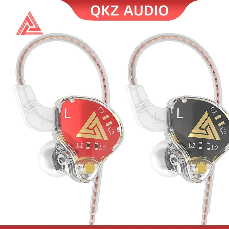 QKZ AKX 3.5mm In-ear Wired Earphones Dynamic HIFI Bass Earbuds Monitor Headphone Sport Noise Cancelling Headset