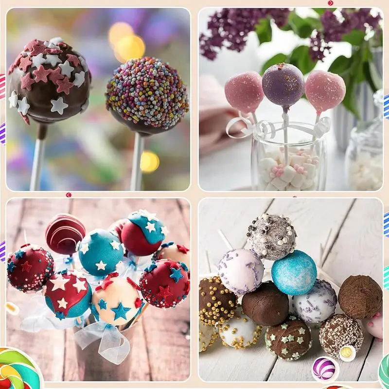 302pcs Lollipop Making Kit Accessories Reusable Funny Cake Pop Supplies for Wedding Parties Safe materials healthy and reliable