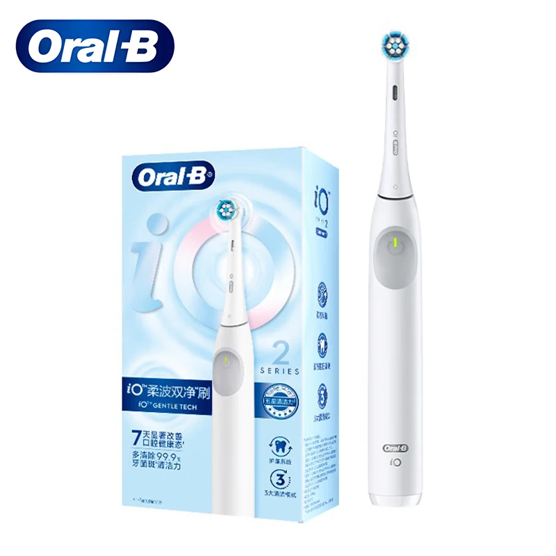 Oral B iO2 Gentle Tech Electric Toothbrush Gentle Cleaning Sensitive Teeth