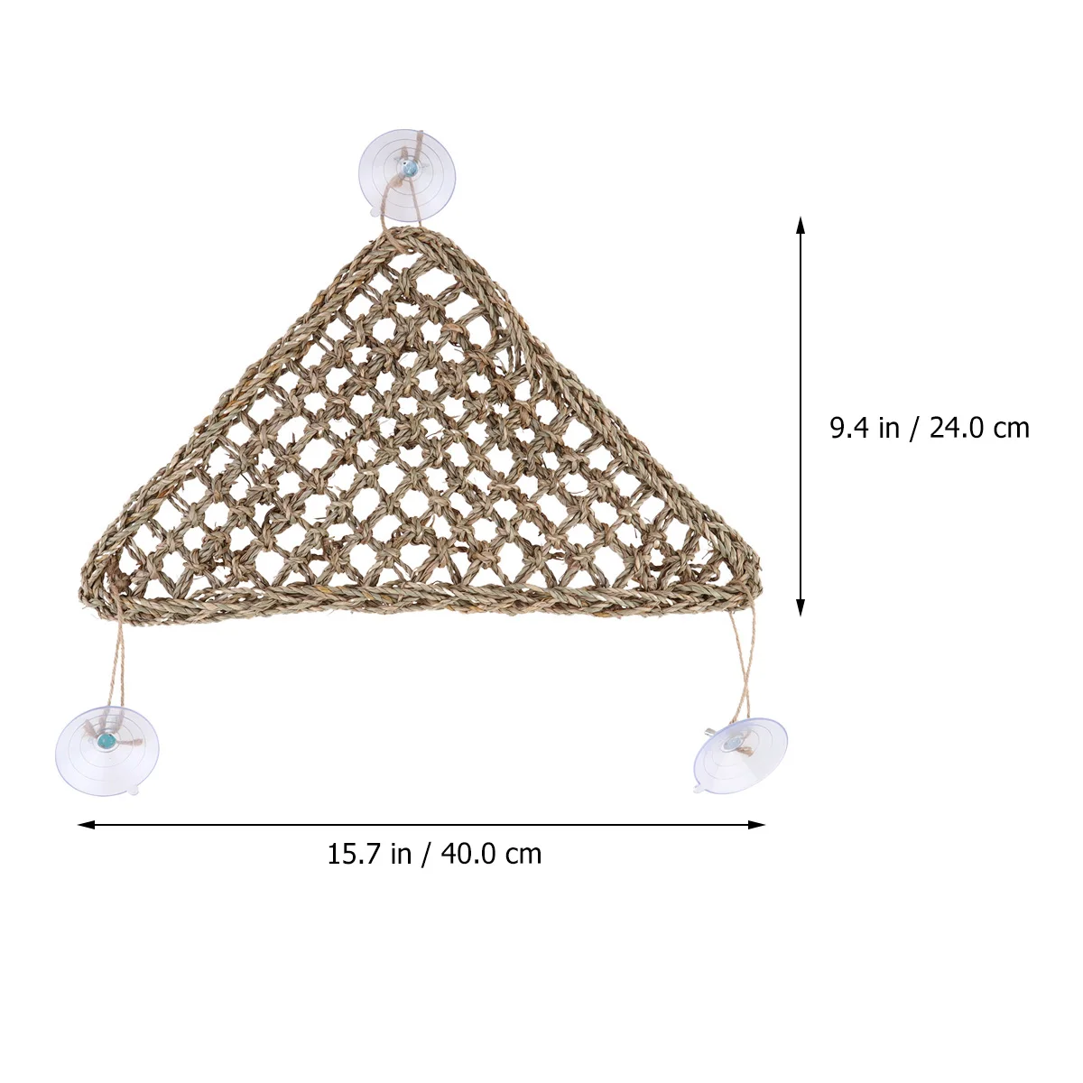 

1Pc Breathable Lizard Hammock Reptile Climbing Net Durable Hanging Bed with Metal Ring and Sucker for Bearded Dragons