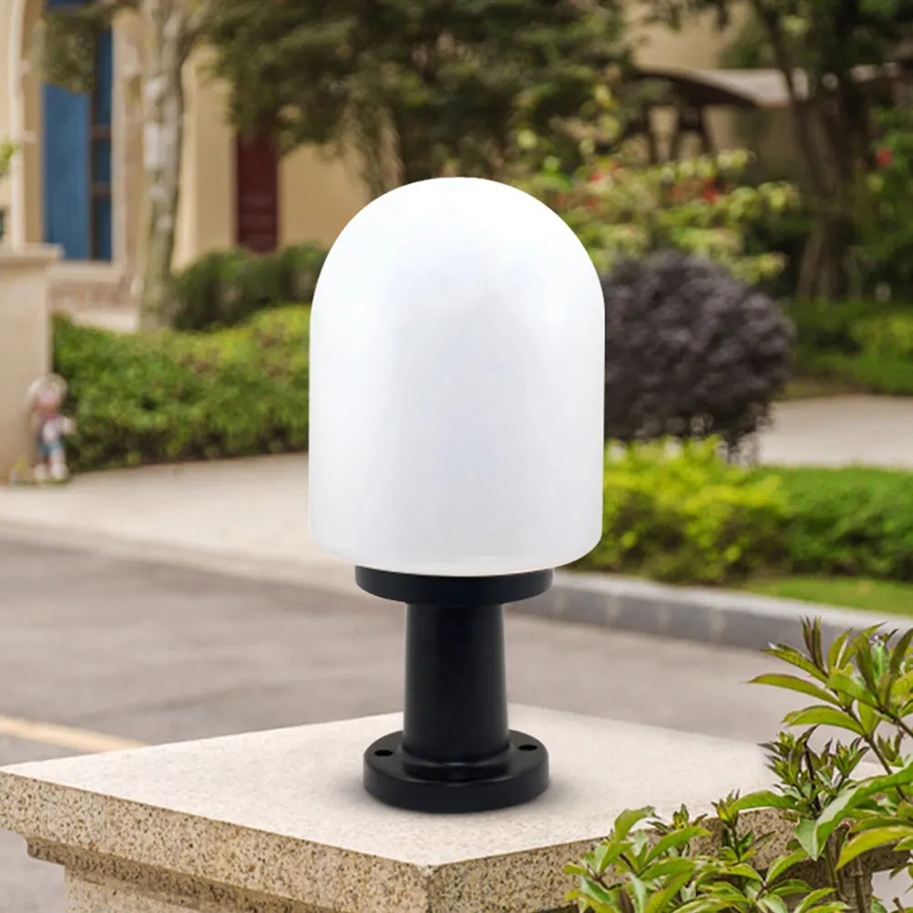 

1 комплект шарового абажура, пластиковый сменный водонепроницаемый чехол для наружного освещения, прочный, устойчивый к атмосферным воздействиям, устойчивый к царапинам, ударопрочный, мягкий