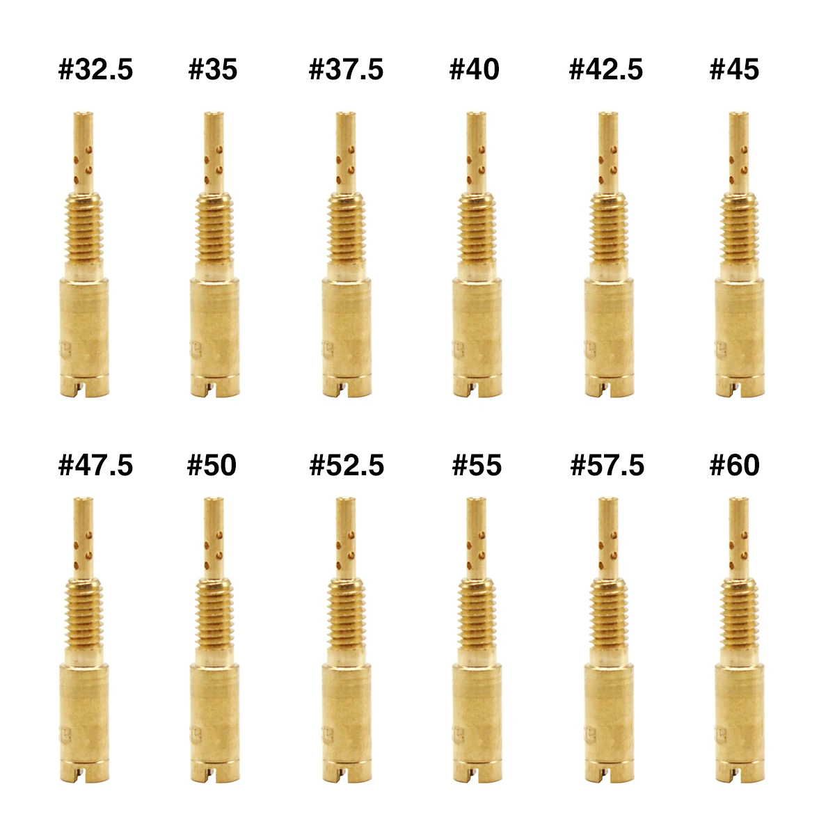 SCL Racing 12pcs Jatos Piloto Sub-injetores Jet Lento Para Mikuni Carburador HS40 HSR42/45/48 RS34-RS40 TM33 TM36 TM40 VM28/486