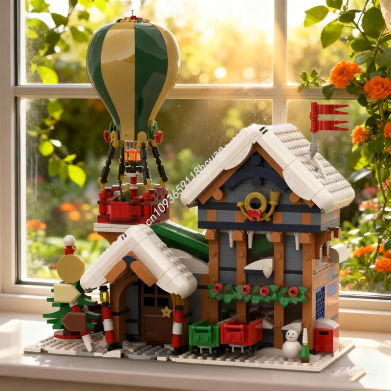 

1468pcs MOC Corner Santa S Post Office Modulared Model Building Blocks Toy Architecture Assemble Idea Brick Christmas Gift Kids