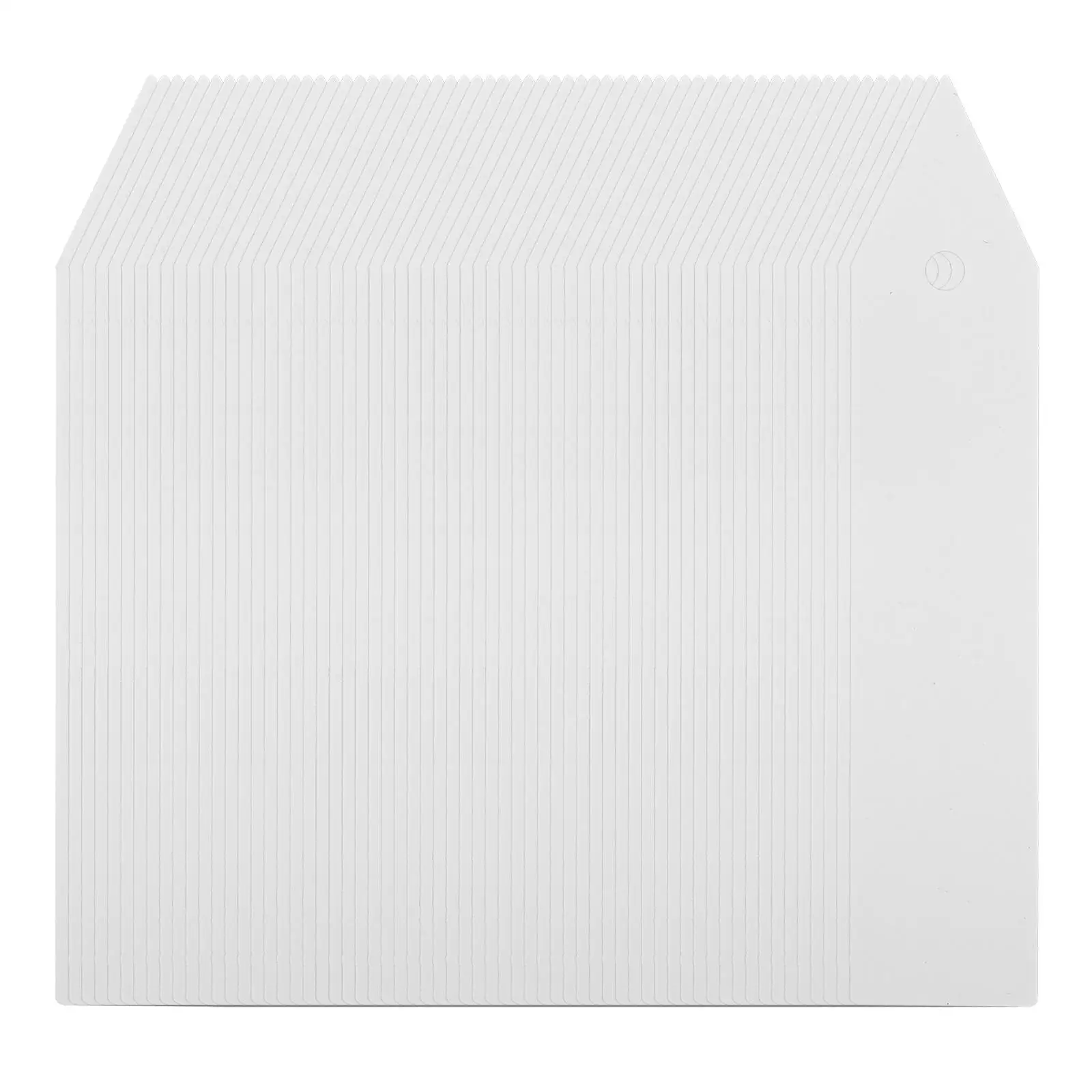

200 Pcs 10x2cm White Pointed Plastic Plant Labels PVC Garden Markers Easy Insertion Waterproof Decorations Nursery