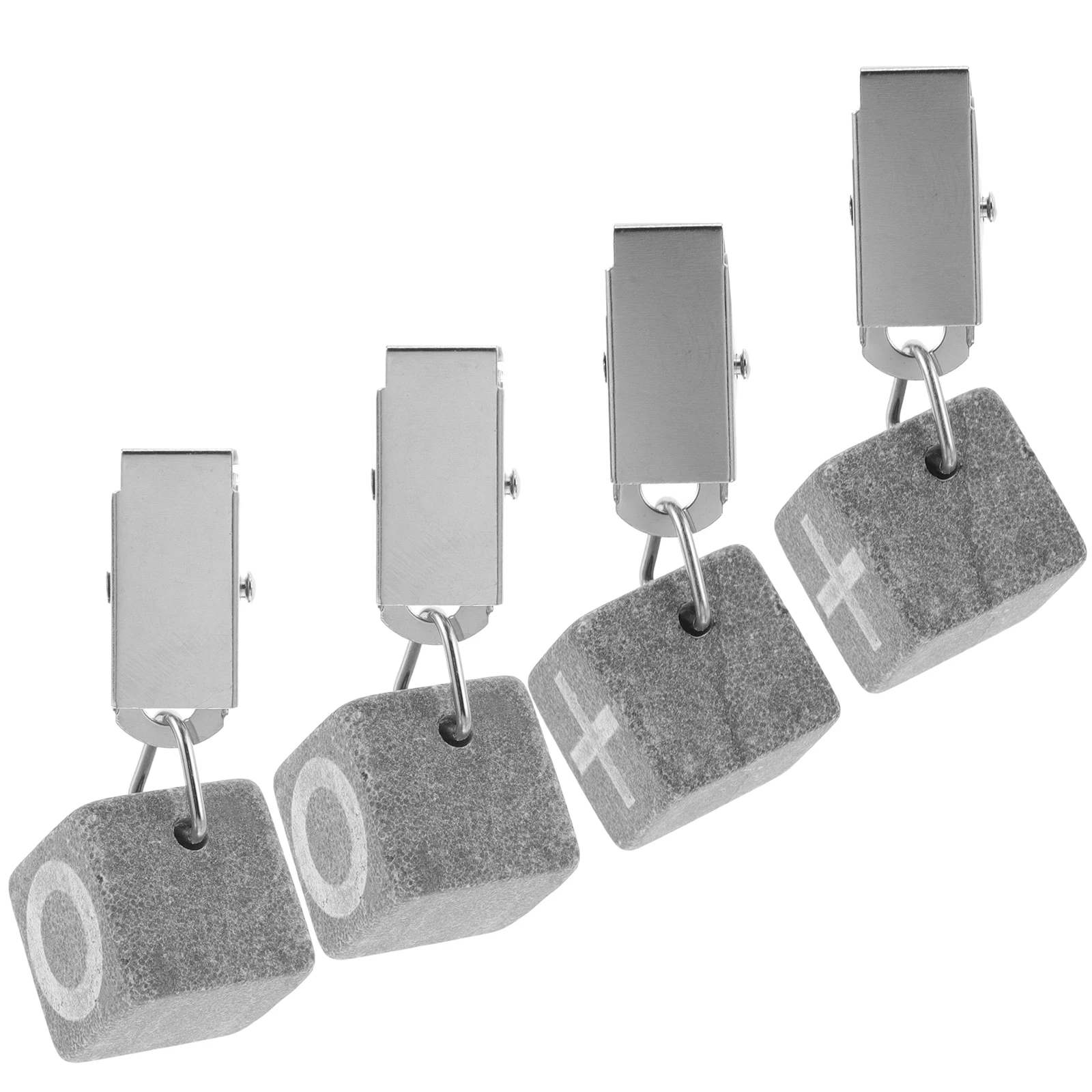 

Tablecloth Clips Heavy Weights Grey Stainless Steel Marble Secure Stable Dress Weights Table Cloth Clip On Hanging