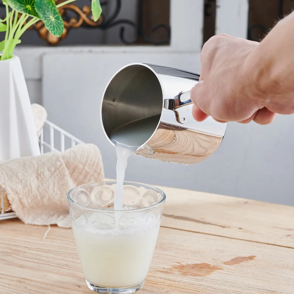 

Stainless Steel Kettle Coffee Kettle Milk Pot Cream Melting Kettle Coffee Pot