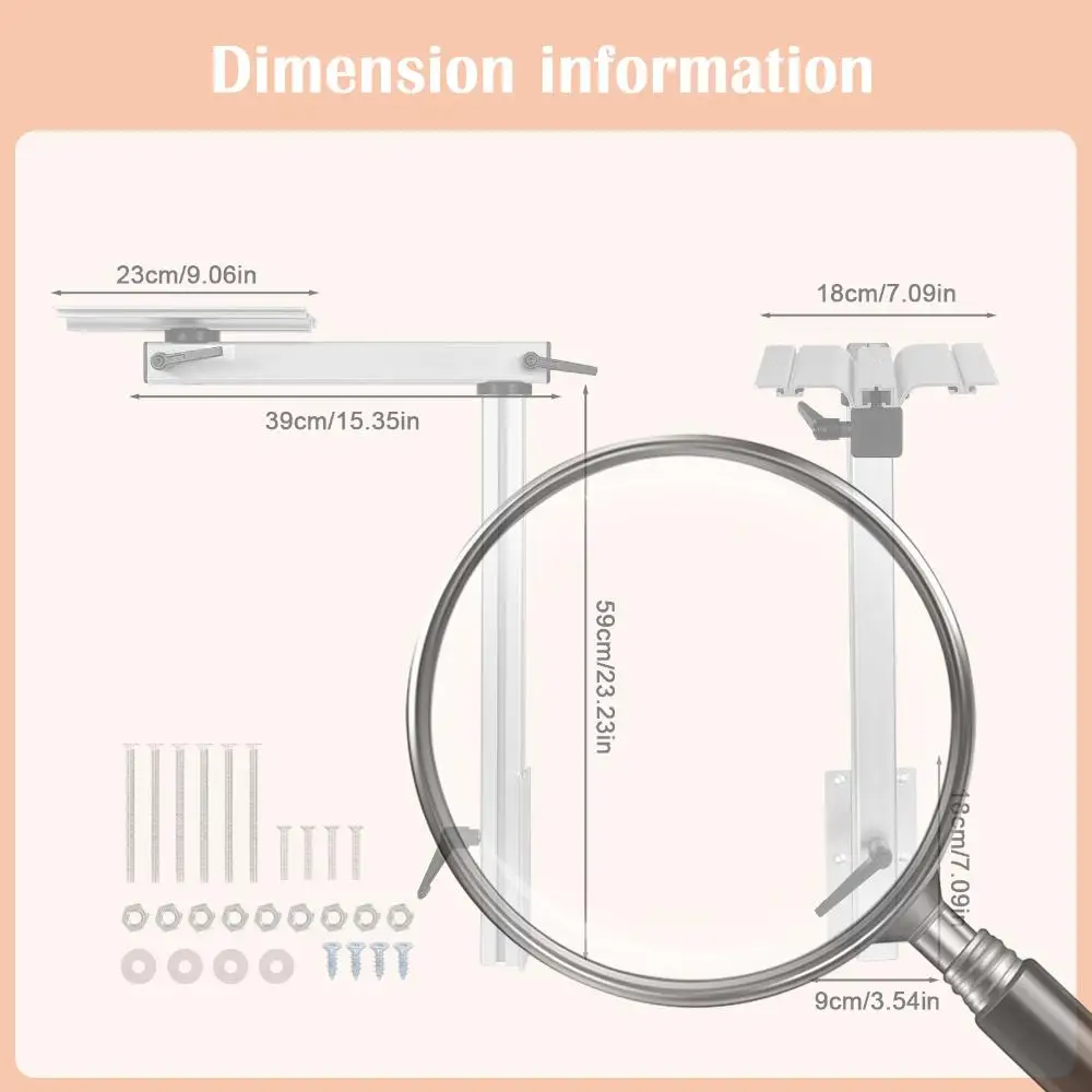 

RV Adjustable Table Leg 360 Degree Rotation Aluminum Alloy Removable RV Table Leg Height Adjustable RV Table Leg Bracket