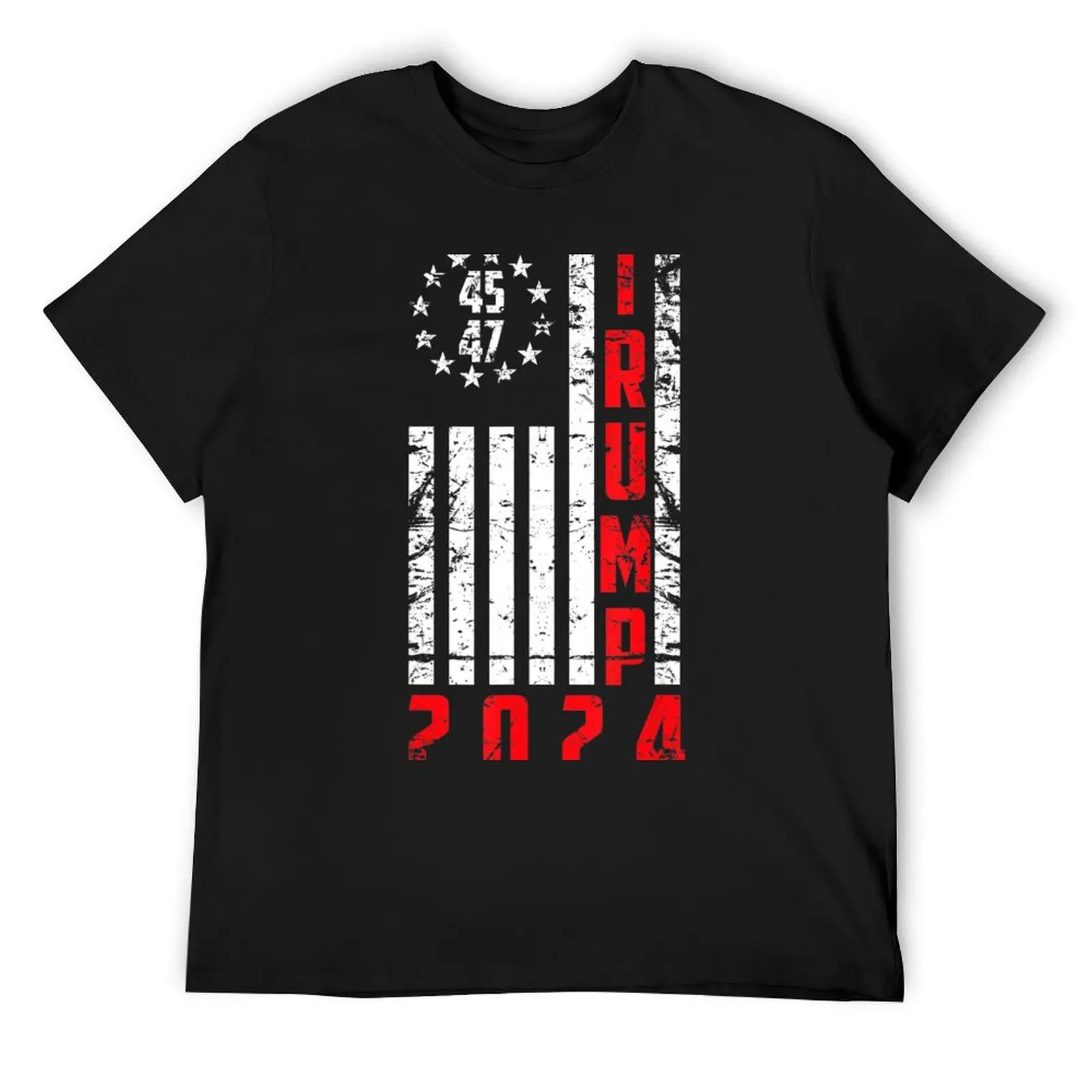 

American Flag Trump 2024 45 47 Trump 2024 T-Shirt