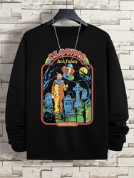 Clowns Are Funny Bedtime Staries Clothing Hoody Men Women Warm Sweatshirt Loose Clothing Fleece Fashion Autumn Fashion Hoody