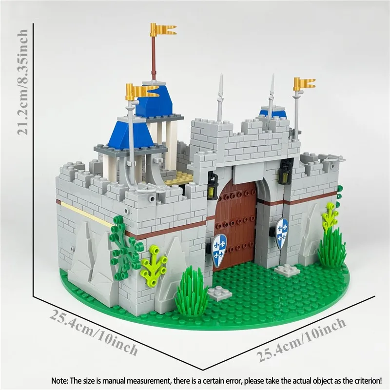 468Pcs Medieval Castle Modular Buildings, Creative Construction Castle Building Blocks Sets Bricks Toys Room Decor Gifts