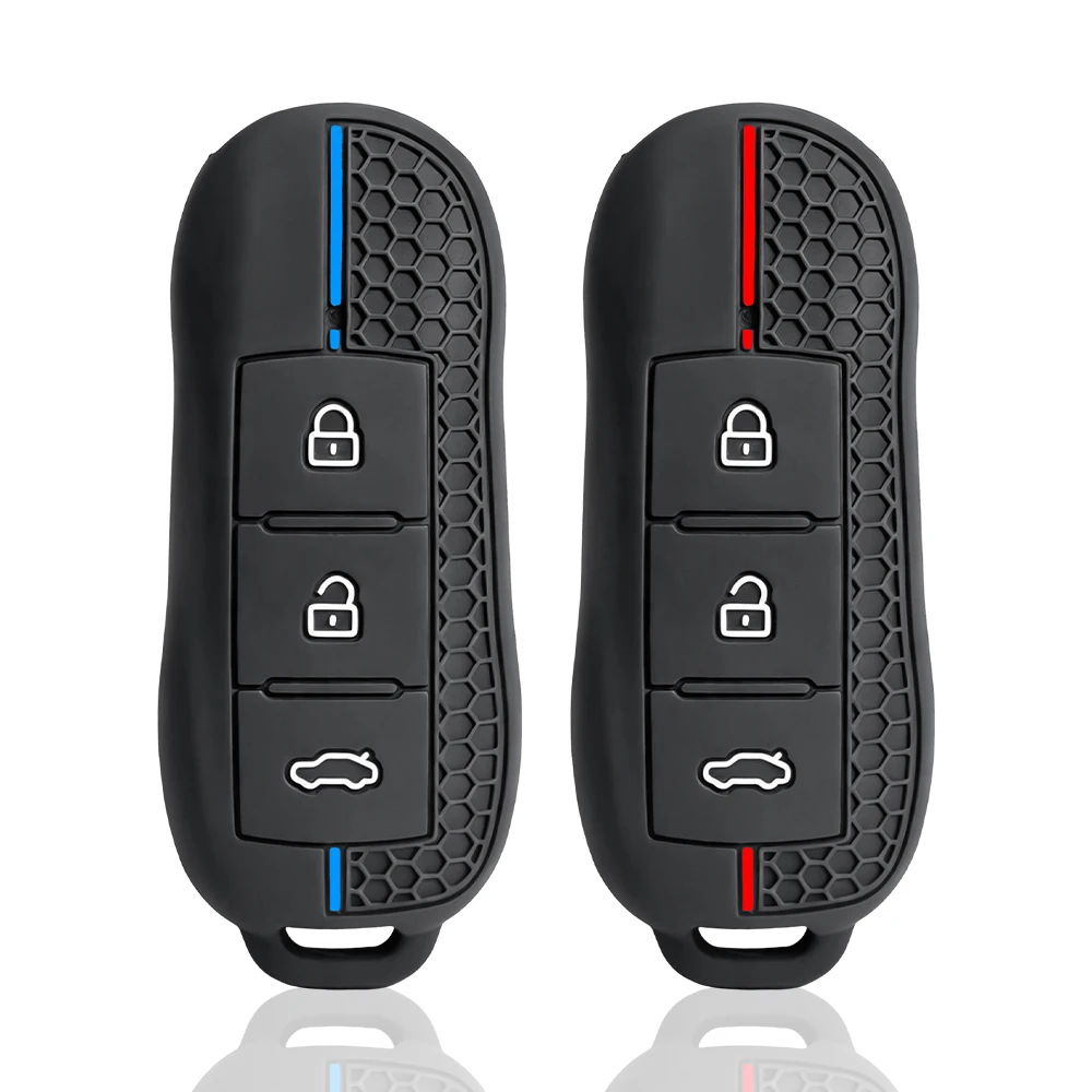 Silicone Car Key Cover Remote Fobs Cases Protector Auto Accessories For Dongfeng Fengon Fengguang IX5 580 IX7 Seres SF5 2021