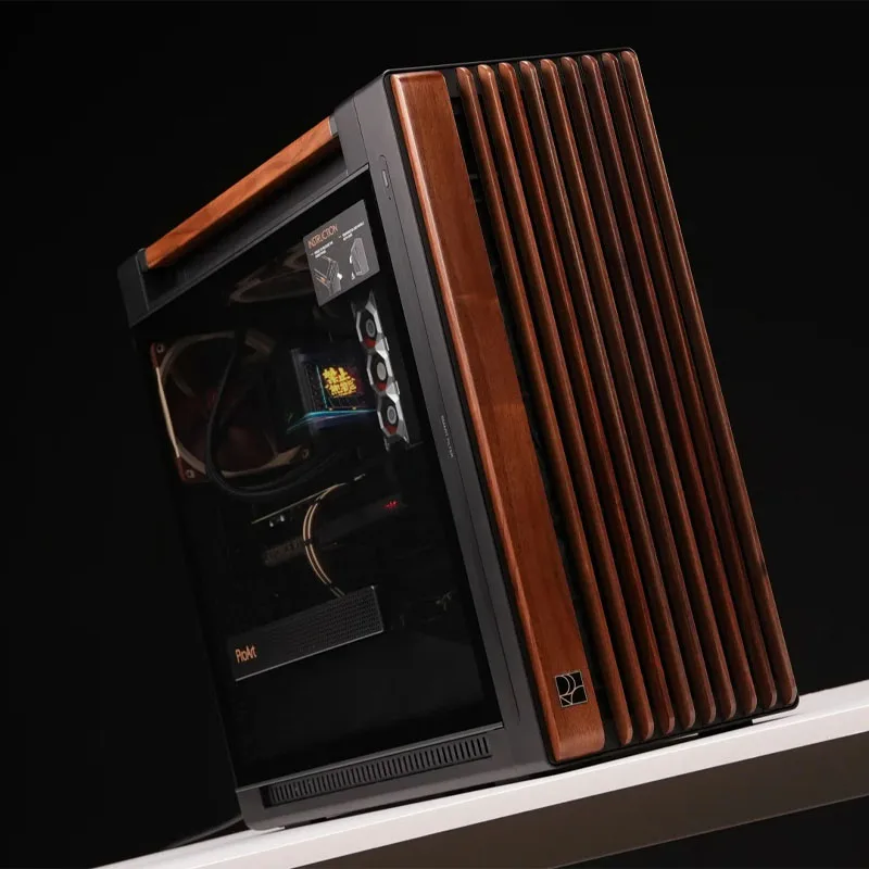 Proart Pa602 Pc Case Side Transparent Walnut Art Infrared Dust Detection 450mm Graphics Card 190mm Cpu Gaming Desktop Case