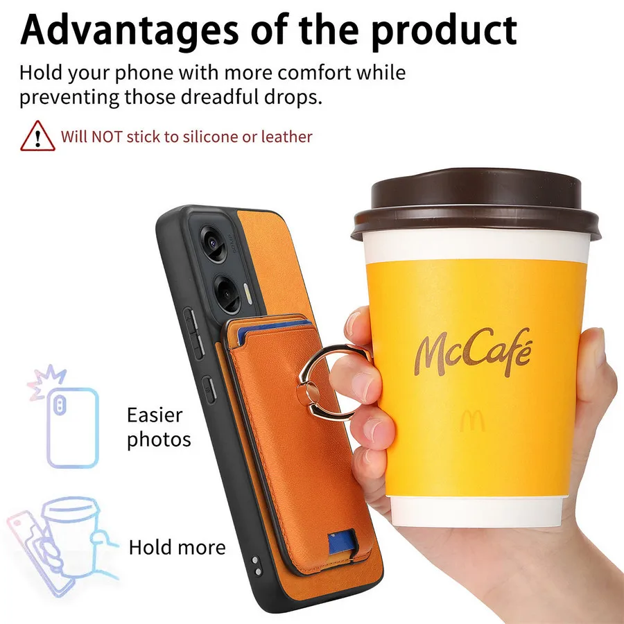 Edge60 فيوجن 5G المغناطيس الغطاء الخلفي لموتورولا موتو ايدج 60 فيوجن 2In1 انفصال حافظة بطاقات جلدية موتو G55 G45 G35 G34 Funda #4