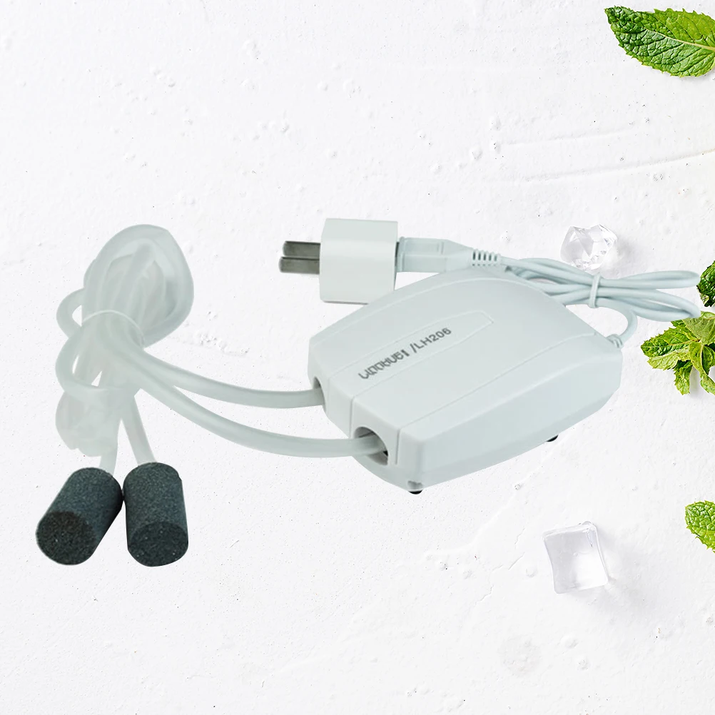 

White Ultra Silent Oxygen Pump Compact Design USB Charging High Air Flow Quiet Operation for Small Medium Tanks