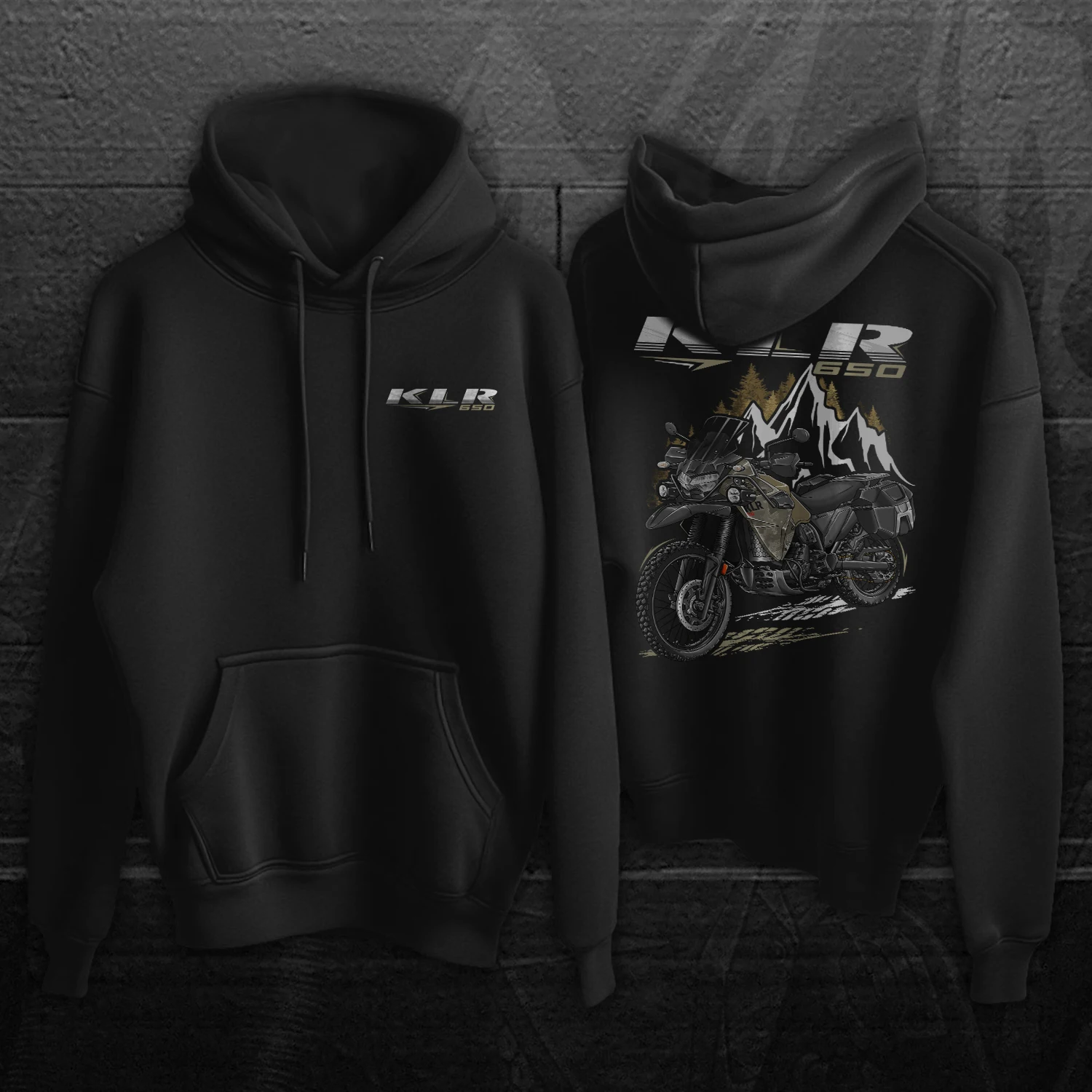 2022-2025 Models Japanese KLR650 Motorcycle Pullover Hoodie 100% Cotton Comfortable Casual Mens Sweatshirts Rider Streetwear