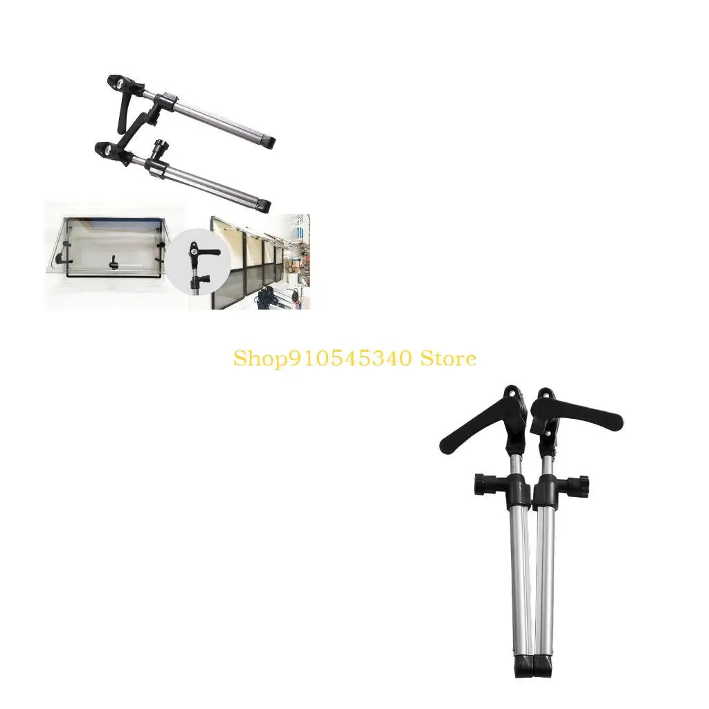 U2JA 2Pcs Multipurpose Support Rod for Campers Motorhome Window Telescopic Length Adjustable 310mm-435mm