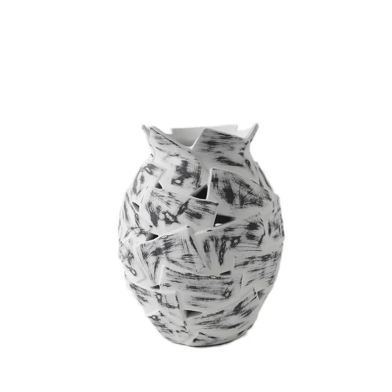 

Hand painted ceramic vase ornament