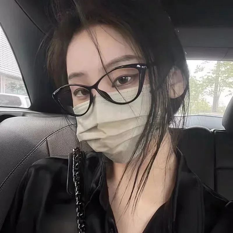 Ultralight Anti-blue Light Near Sight Glasses Cat Eye Photochromic Myopia Glasses Retro Frame Color Changing Short Sight Eyewear
