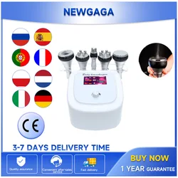 NEWGAGA 80K Lipo Cavitation Vacuum Ultrasonic 5 in 1 Slimming Weight Loss Face Skin Lifting Machine Massage Beauty Health Device