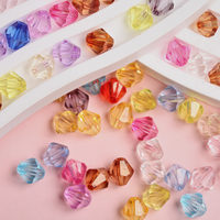 300Pcs/set  4mm/5mm/6mm/8mm Transparent Candy Color Spike  Acrylic Loose Beads For Necklace Bracelet Jewelry Making  Wholesale