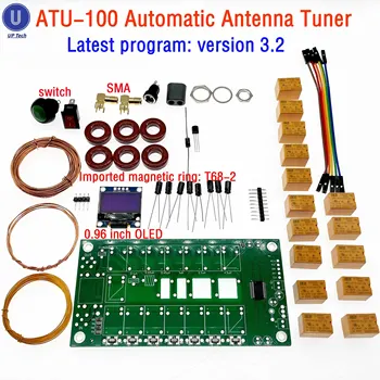 ATU-100 ATU100 1.8-50MHz DIY Kits N7DDC 7x7 Automatic Antenna Tuner Programmed by Firmware/SMT/Chip Soldered/+OLED