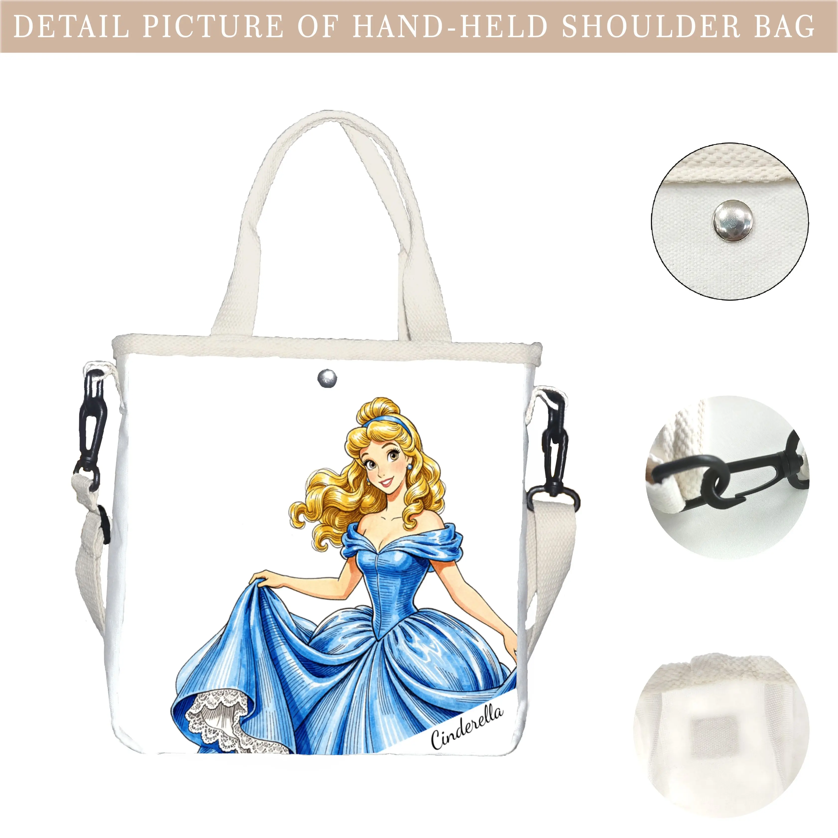 

1pc, Cinderella,Shoulder bag,handbag,high quality, cute, elegant gift,party
