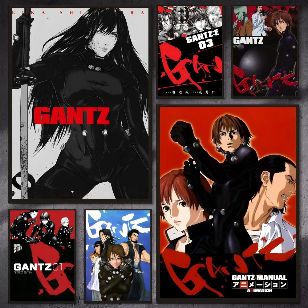 G-GANTZs Classic Anime Hot Poster Versatile HD Waterproof Wall Art Self-Adhesive Decor for Any Space Ideal Gift