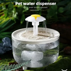 Fontaine à eau automatique pour animaux de compagnie, bol à clics, filtre USB, distributeur d'eau électrique muet, abreuvoir pour chats