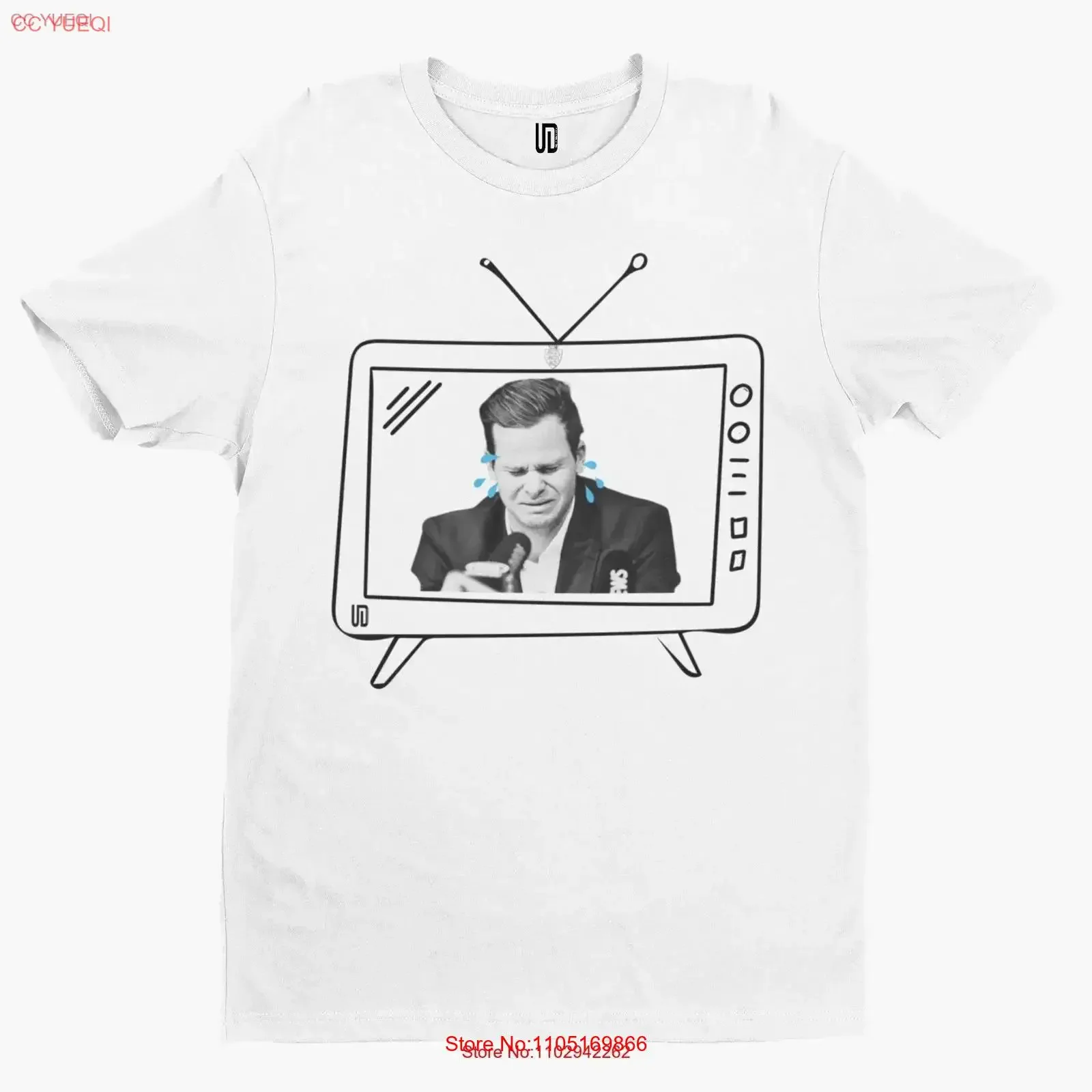 Steve Smith TV T Shirt England Cricket Ashes Bazball Sport Funny Aussie Cry vintage Washed Unisex Soft streetwear fashion