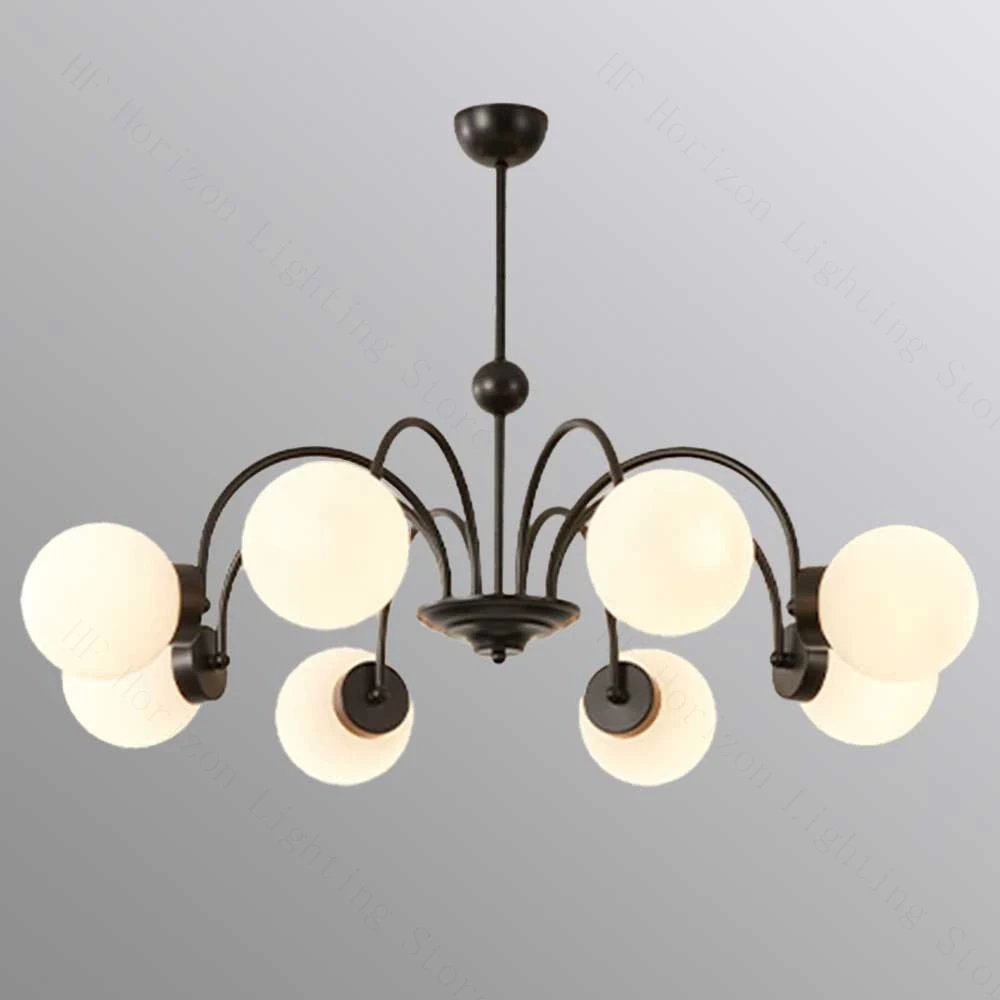 

Nordic Style Modern Minimalist Glass Pendant Light Luxury LED Chandelier for Living Room Dining Room and Restaurant Hanging Ligh