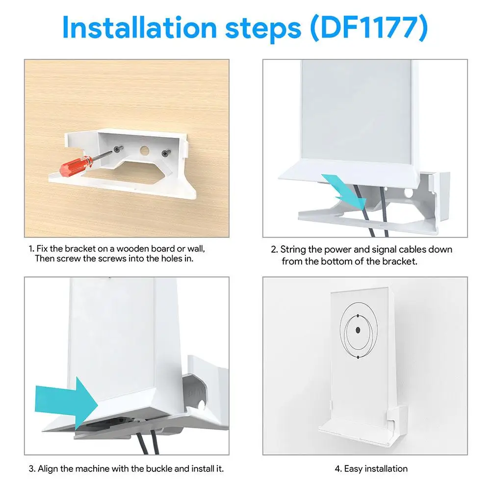 For Starlink V2 ABS Wall Mount Satellite Antenna Router Bracket Fixed Base For Starlink Mesh WiFi Routers V2