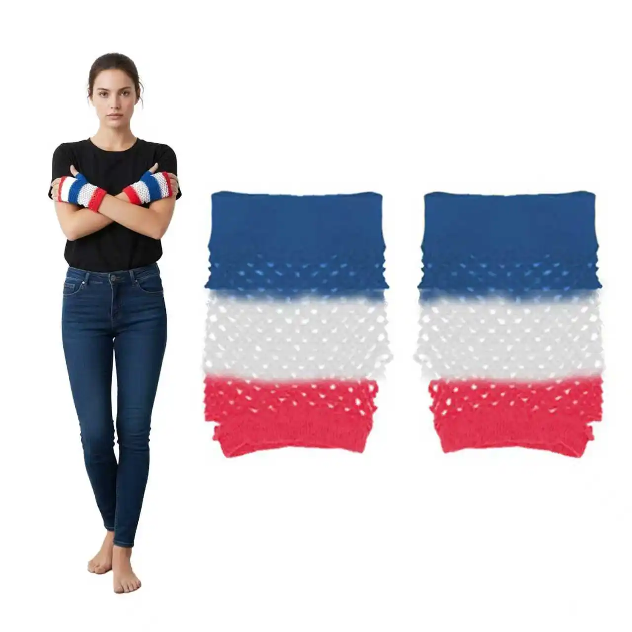 PESENAR The Independence Day's Gloves, Suitable for Independence Day Themed Party and Cosplay