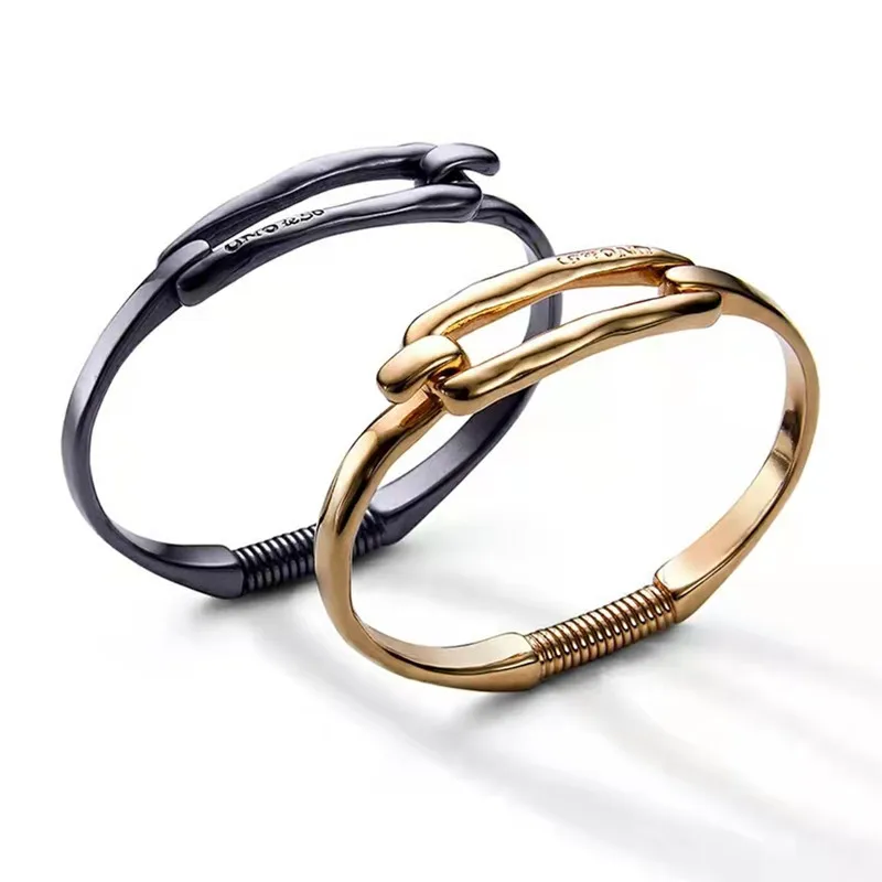 MAY Spanish   gold plated silver plated bracelet simple couple bracelet high quality gift jewelry