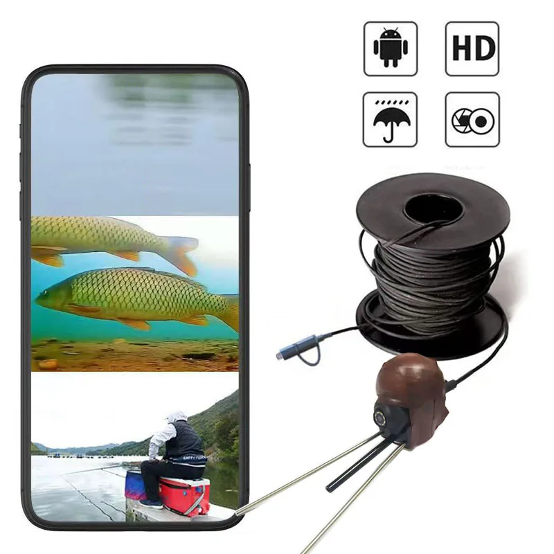 capture cada momento da sua viagem de pesca com em camera port fish ip68 impermeavel gravacao hd luzes 8led 01