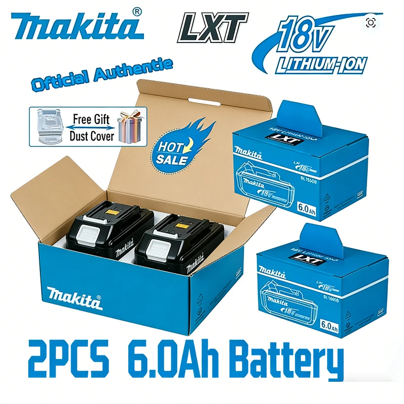 

Makita Original Lithium ion Rechargeable Battery 18V 6000mAh 18v Replacement Batteries BL1860 BL1830 BL1850 BL1860B