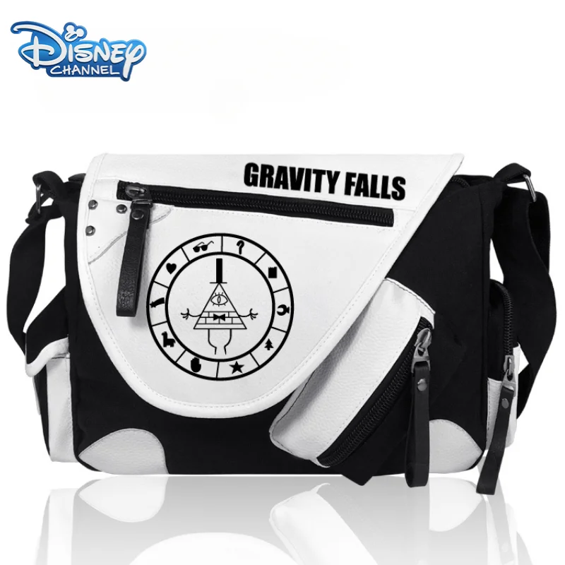 

Disney Gravity Falls Women Canvas Casual Zipper Men Shoulder Bag Crossbody Bags Anime Cartoon Schoolbags Messenger Bag Gift Toy
