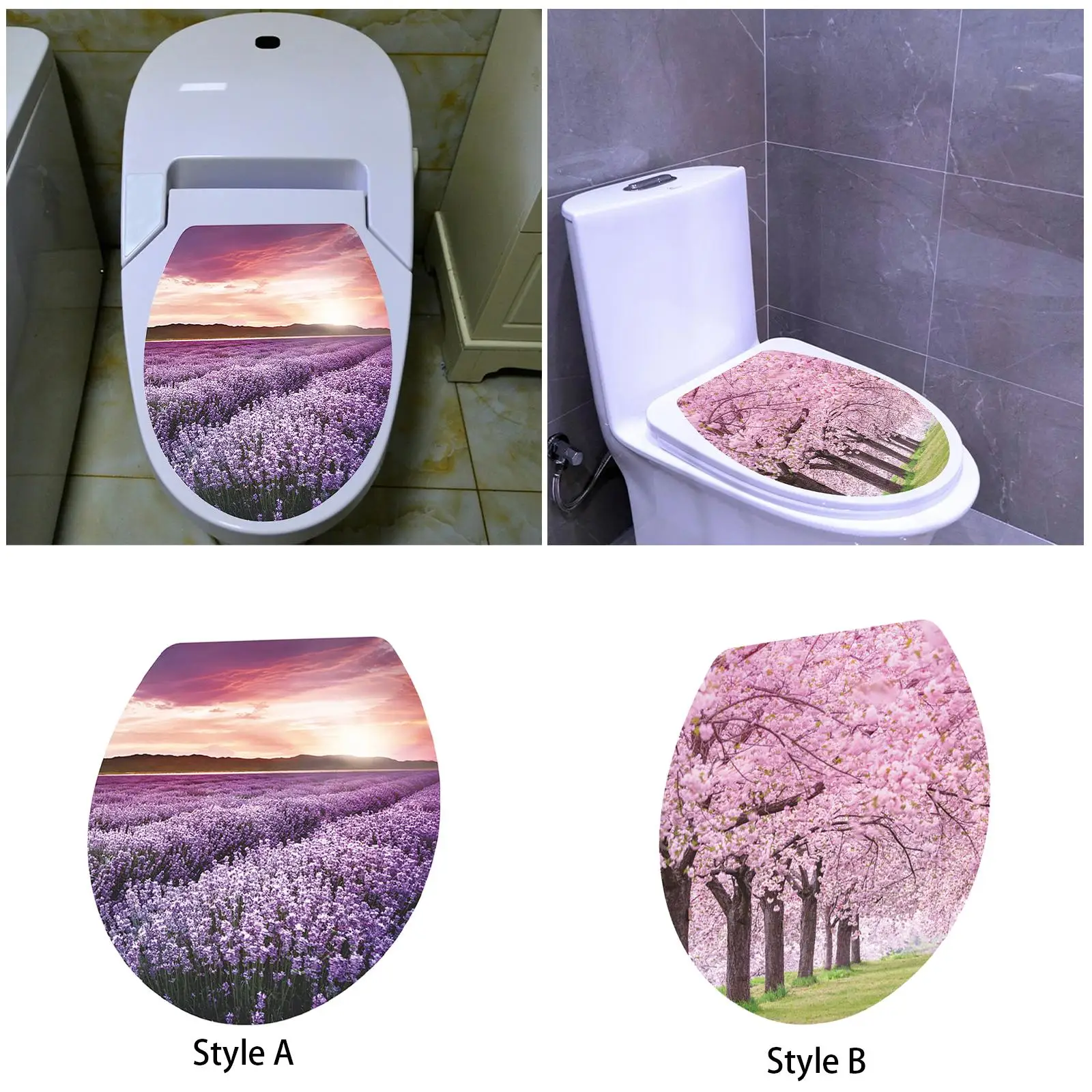 

Наклейка на крышку сиденья унитаза, наклейка на унитаз для ванной комнаты, туалета, спальни