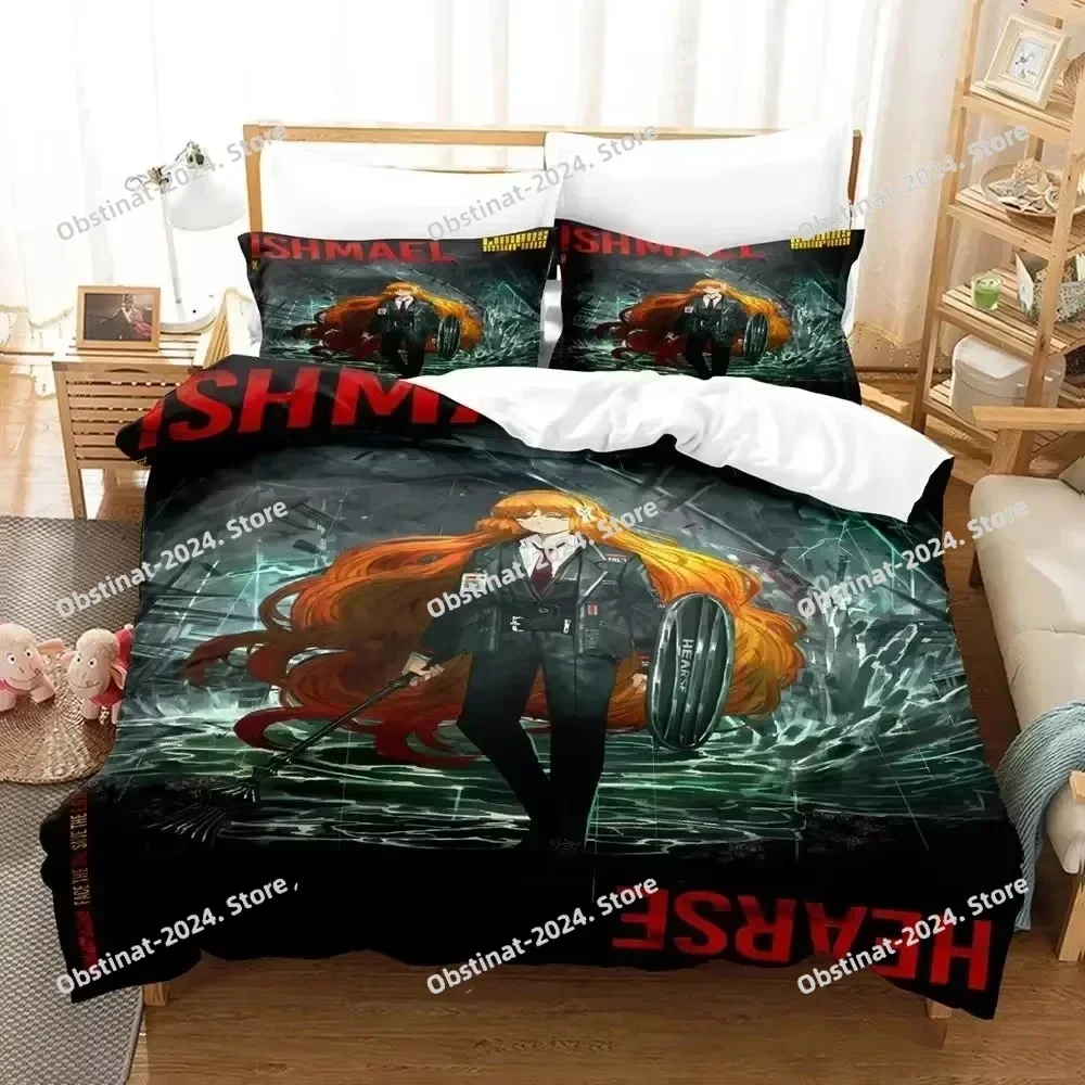 Anime Game Limbus Company Printed Bed Set Duvet Cover Pillowcase Bedding Set Bed Linen Sheet Quilt Cover Full Queen King Size