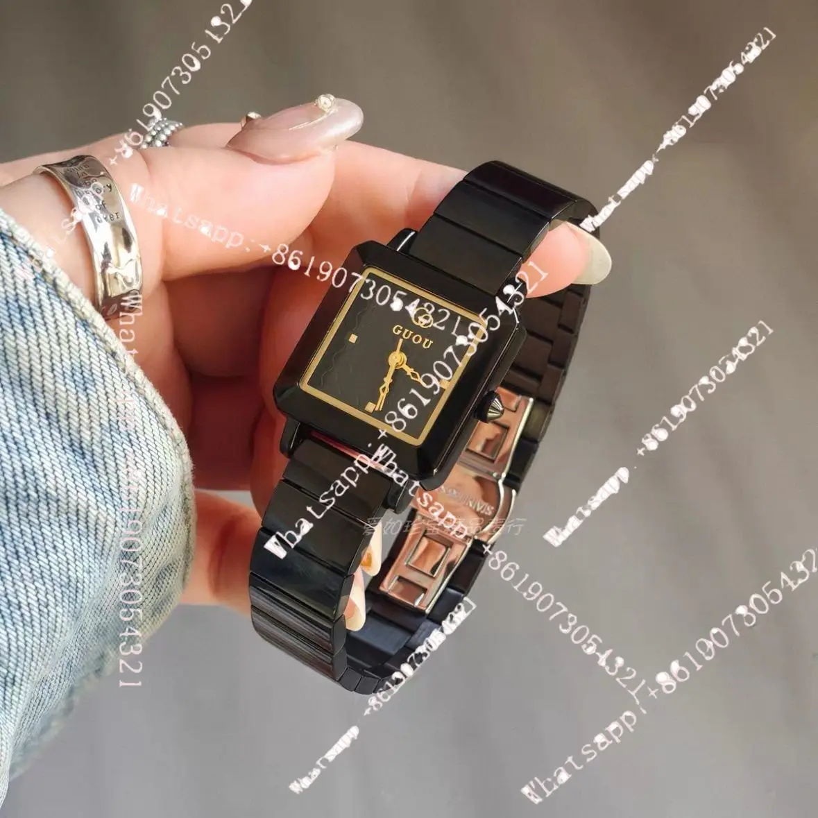 

Ancient European new watch women's light luxury business high-end commuting versatile retro simple square women's watch
