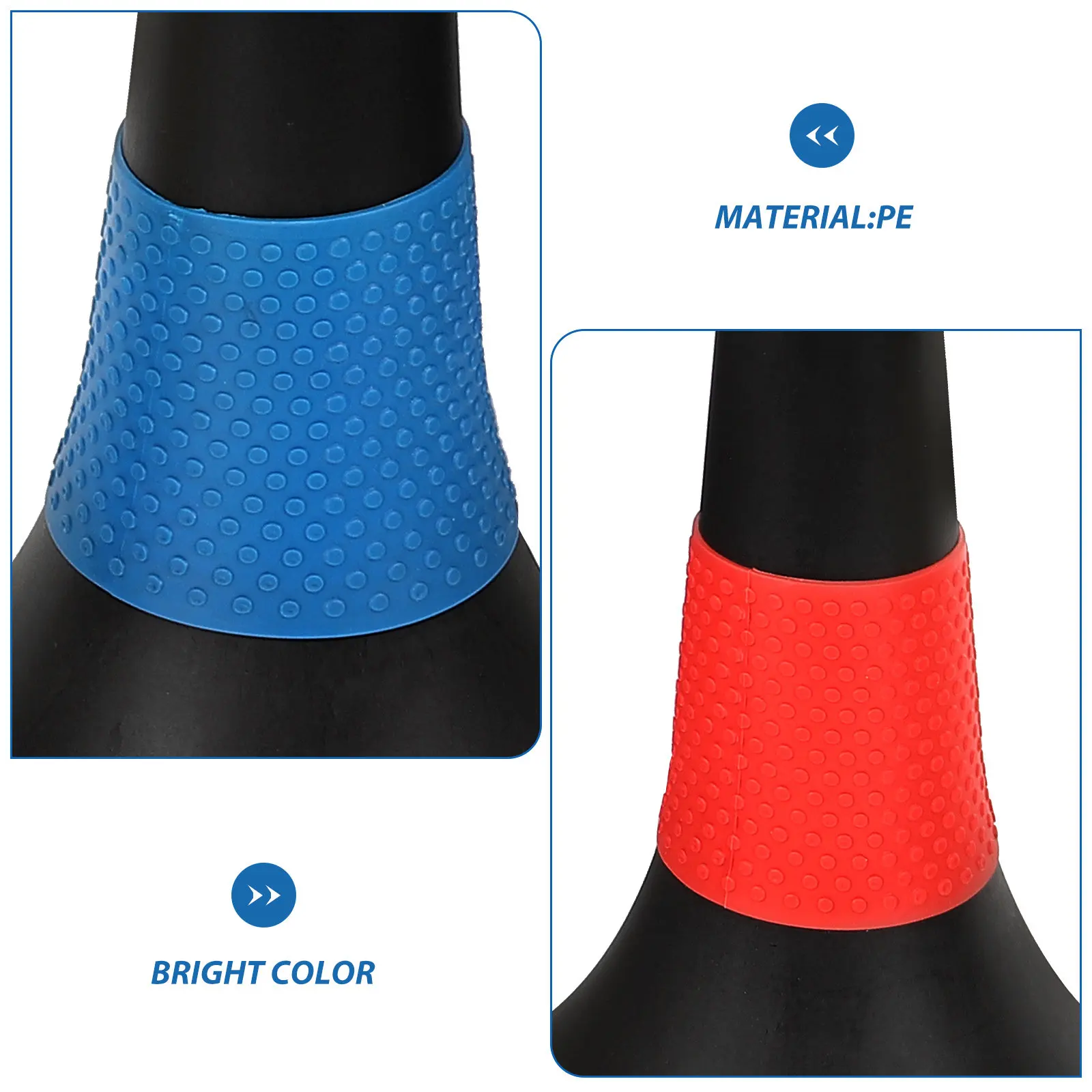 

Набор из 6 многофункциональных пластиковых мини-конусов ярких цветов для тренировок по футболу, развития ловкости и занятий спортивными барьерными упражнениями