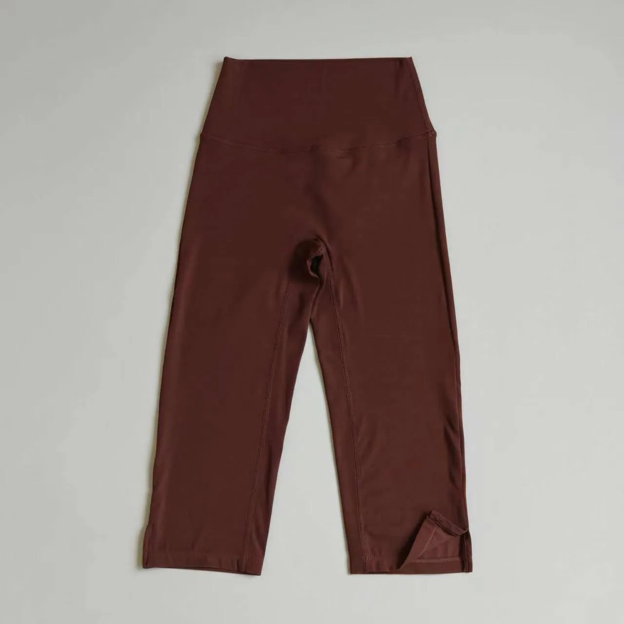 Nackte Yoga-Hose für Damen, dehnbar, hochtailliert, Hüftlift, Bauchtraining, Fitness, Supermodel-Cropped-Hose, Sport-Laufhose – Detail 9