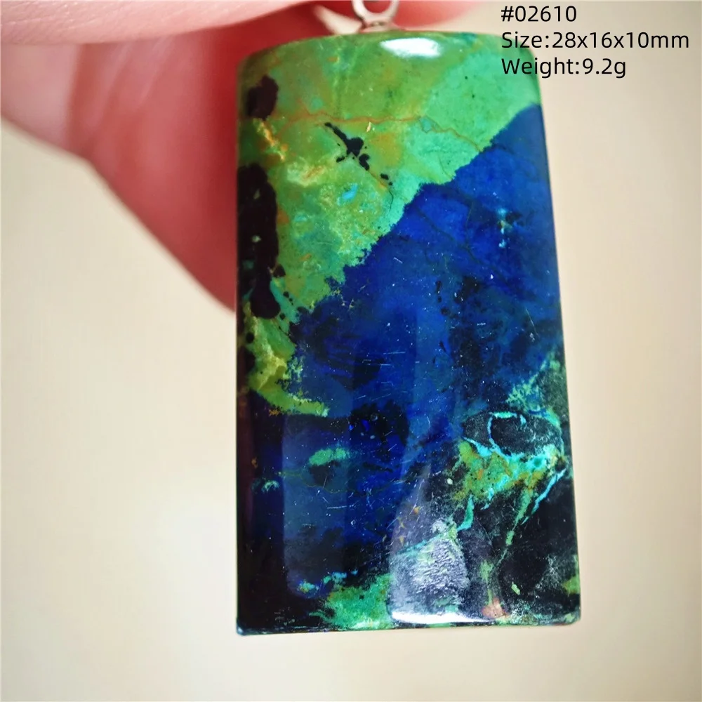 Natural Blue Malachite Lapis Lazuli Pendant Women Men Azurite Water Drop Necklace Gift Energy AAAAA