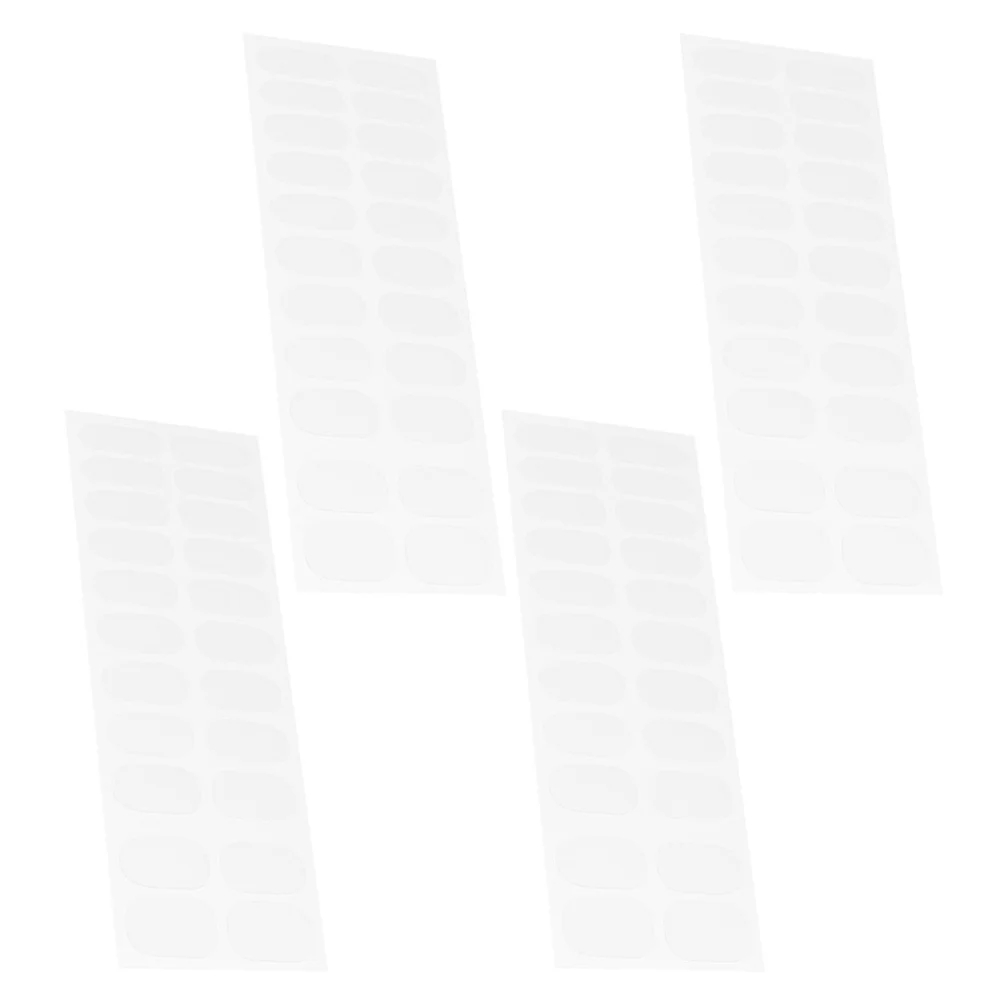 4 أوراق شرائط حماية شفافة لطلاء الأظافر سهلة الاستخدام وقابلة للإزالة لحماية الأظافر للاستخدام المنزلي في الصالونات