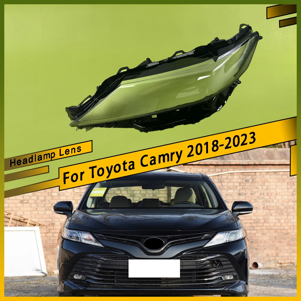 

For Toyota Camry 2018 - 2023 Car Front Headlamps Headlight Cover Transparent Lampshade Front Headlight Cover Shell Car Gadgets