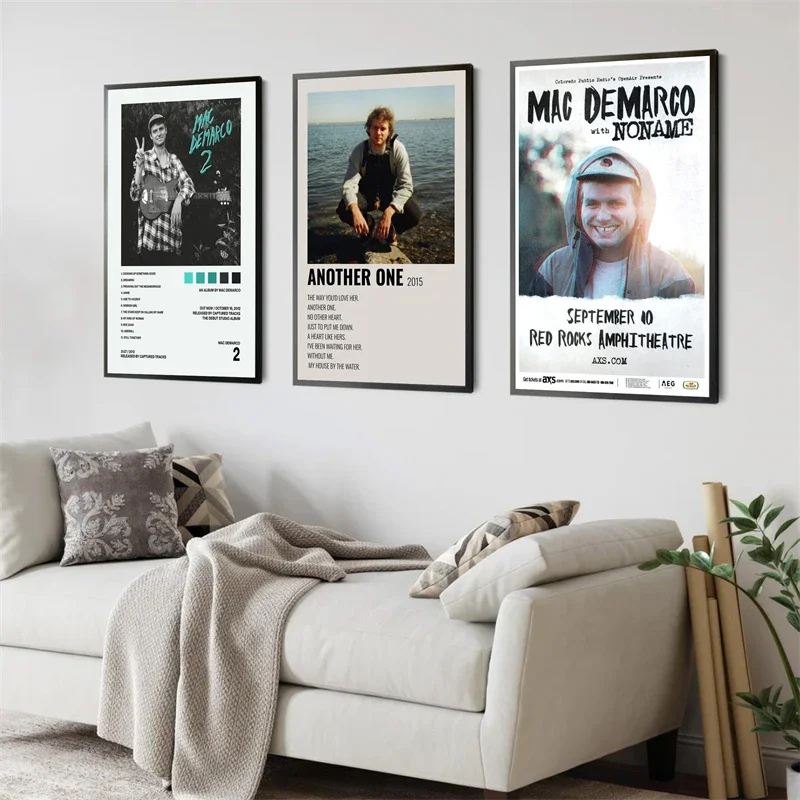 Poster de musique Mac DeMarco avec couverture de l'album - Poster sur toile - Décoration pour chambre à coucher, bureau, chambre - Cadeau - Sans cadre - 30 x 45 cm